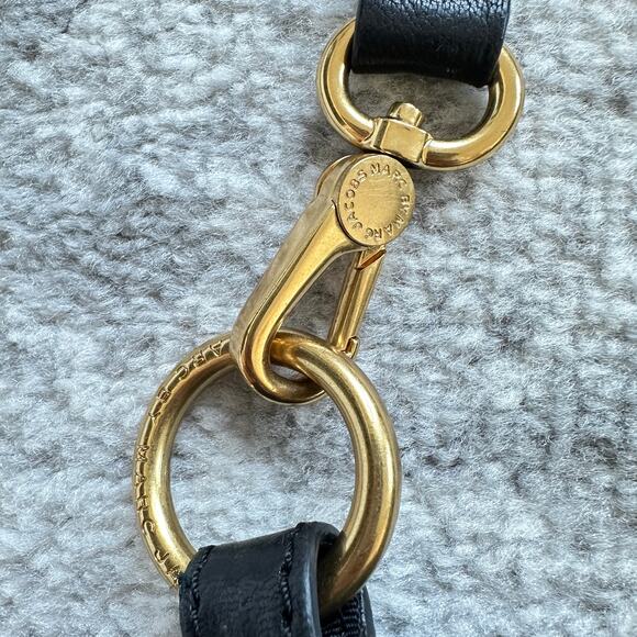 Marc by Marc Jacobs Flash Kelsey Black Lamb Leather Crossbody Handbag - Picture 12 of 13